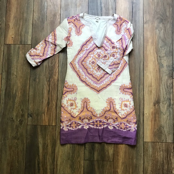 J.Crew Bazaar Linen Tunic Dress - Picture 2 of 5